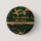 Tarnmuster für Militärfahrzeuge Button (Vorderseite)