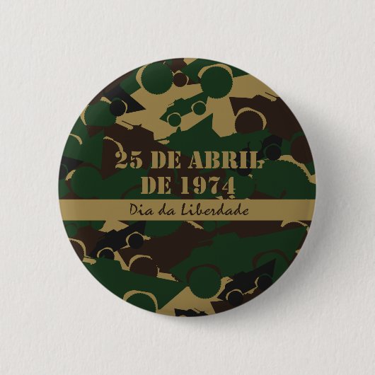 Tarnmuster für Militärfahrzeuge Button (Vorderseite)