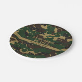 Tarnmuster für Militärfahrzeuge Pappteller (Schrägansicht)