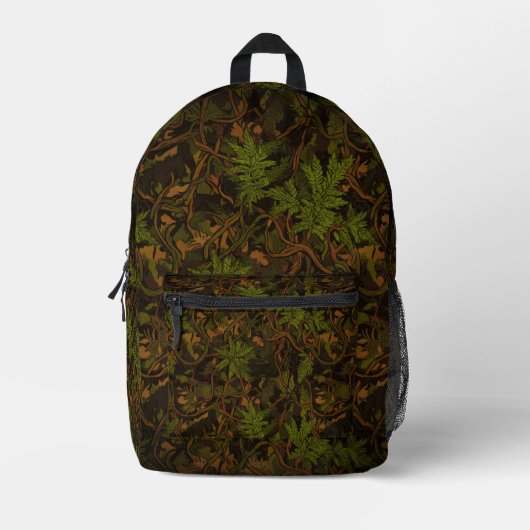 Tarnmuster Ghillie-Anzug Dschungel  Bedruckter Rucksack (Vorderseite)