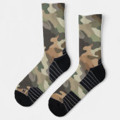 Tarnmuster-Hochleistungs-Athletic-Crew Socken (Links)