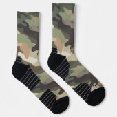 Tarnmuster-Hochleistungs-Athletic-Crew Socken (Rechts)