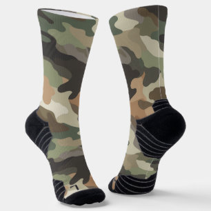 Tarnmuster-Hochleistungs-Athletic-Crew Socken