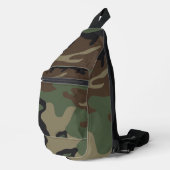 Tarnmuster im Wald-Militärstil Crossbody Bag (Rechte Ecke)