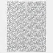 Tarnmuster in dreifachem Grau Fleecedecke (Vorderseite)