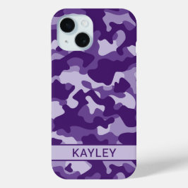 Tarnmuster in Lila personalisiert Case-Mate iPhone Hülle