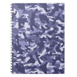 Tarnmuster in Marineblau Notizblock