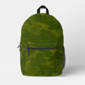 Tarnmuster in Olivgrün Bedruckter Rucksack (Vorderseite)