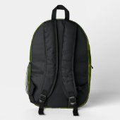 Tarnmuster in Olivgrün Bedruckter Rucksack (Rückseite)