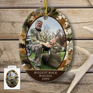 Tarnmuster-Jagd-Ein-Foto individuell anpassbar Keramik Ornament