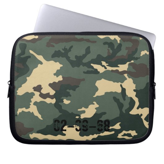 Tarnmuster Laptopschutzhülle (Vorderseite)