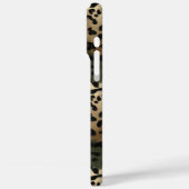 Tarnmuster Leopardenprint Monogramm Case-Mate iPhone Hülle (Rückseite / Links)