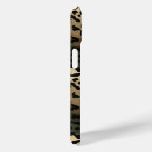 Tarnmuster Leopardenprint Monogramm Case-Mate iPhone Hülle (Rückseite / Rechts)