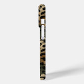 Tarnmuster Leopardenprint monogrammiert Case-Mate iPhone Hülle (Rückseite / Links)