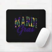 Tarnmuster Mardi Gras Jagdhirsch Design Mousepad (Mit Mouse)