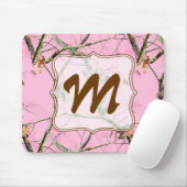 Tarnmuster-Mauspad mit Anfangsbuchstaben in Rosa Mousepad (Mit Mouse)