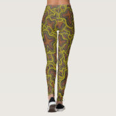 Tarnmuster mit unregelmäßigen Formen Leggings (Rückseite)