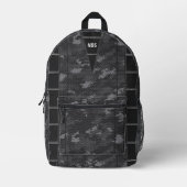 Tarnmuster-Monogramm-Druck-Rucksack Bedruckter Rucksack (Vorderseite)