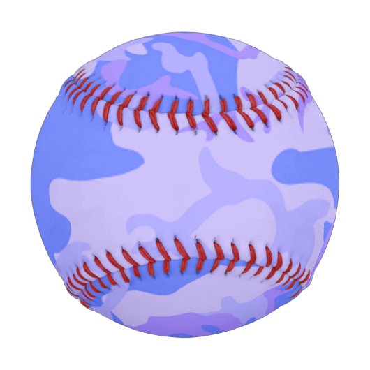 Tarnmuster Pastellblau abstraktes Muster Baseball (Vorderseite)