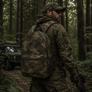 Tarnmuster Ranger Elite Woodland Bedruckter Rucksack