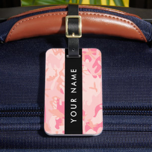 Tarnmuster Rosa, Ihr Name, Personalisieren Gepäckanhänger