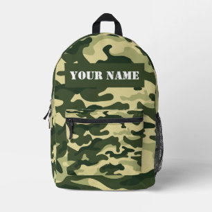 Tarnmuster-Rucksack mit individuellem Namen bedruc Bedruckter Rucksack