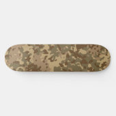 Tarnmuster-Skateboard Braun Beige Grün Skateboard (Horizontal)