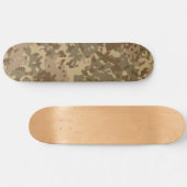 Tarnmuster-Skateboard Braun Beige Grün Skateboard (Horizontal)