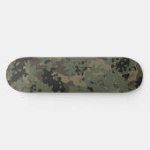 Tarnmuster-Skateboard Grün Schwarz Braun Skateboard (Horizontal)