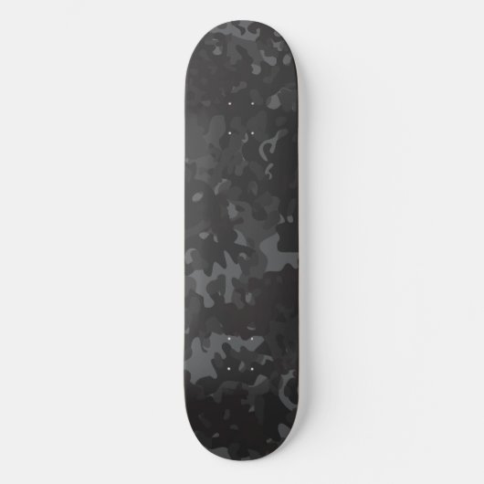 Tarnmuster-Skateboard Schwarz Grau Skateboard (Vorderseite)