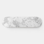 Tarnmuster Skateboard Weiß Grau (Horizontal)
