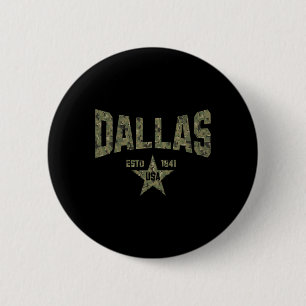 Tarnmuster-Souvenir USA Stern Dallas Texas Button