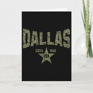 Tarnmuster-Souvenir USA Stern Dallas Texas Karte