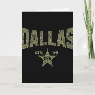 Tarnmuster-Souvenir USA Stern Dallas Texas Karte