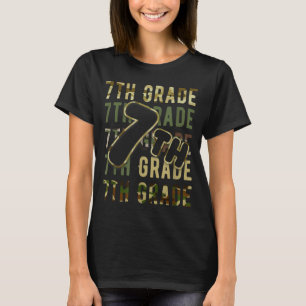 Tarnmuster Team 7. Klasse Squad Back to School Leh T-Shirt