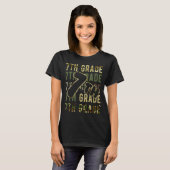 Tarnmuster Team 7. Klasse Squad Back to School Leh T-Shirt (Vorne ganz)
