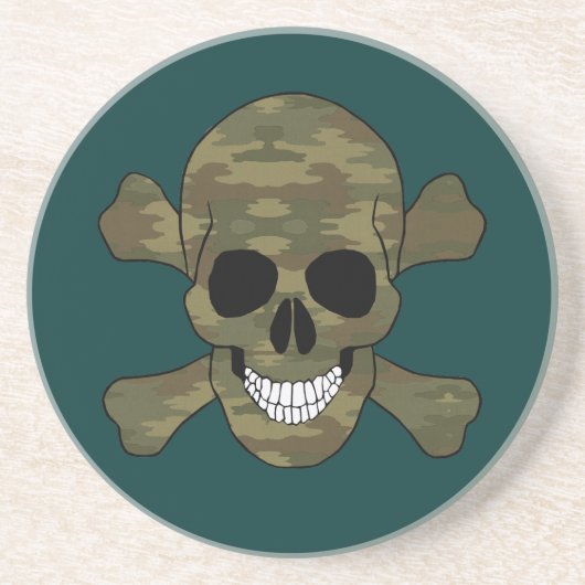 Tarnmuster Totenkopf Untersetzer (Vorne)
