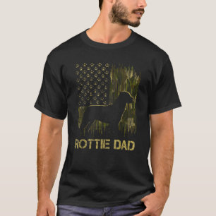 Tarnmuster USA-Flagge Stolzer Rottweiler-Hunde-Vat T-Shirt