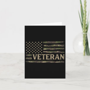 Tarnmuster Veteran Tarnung USA-Flagge Vatertag Karte