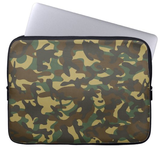 Tarnmuster Wald Laptopschutzhülle (Vorderseite)