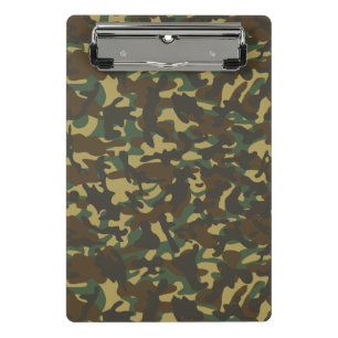 Tarnmuster Wald Mini Klemmbrett