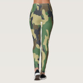 Tarnmuster Wald Tarnung Leggings (Rückseite)