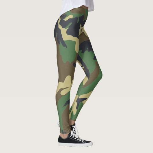 Tarnmuster Wald Tarnung Leggings (Rechts)