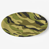 Tarnpapier-Teller Pappteller (Schrägansicht)