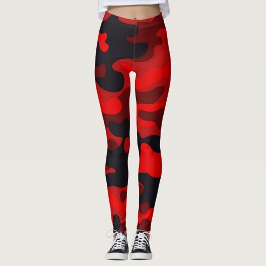 Tarnrot Leggings (Vorderseite)