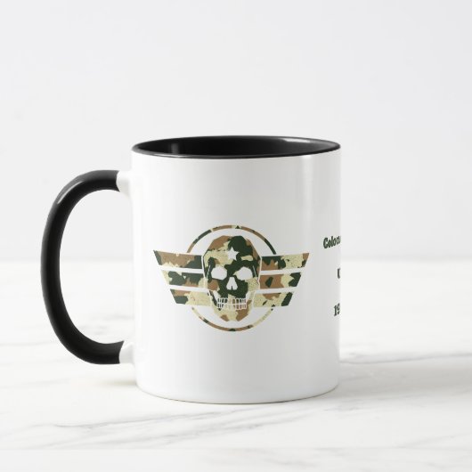 Tarnschädel | Militär Stolz Veteran Kaffee Tasse (Links)