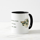 Tarnschädel | Militär Stolz Veteran Kaffee Tasse (VorderseiteRechts)