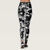 Tarnschwarz Leggings (Rückseite)