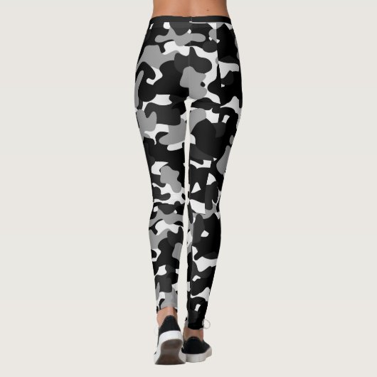 Tarnschwarz Leggings (Rückseite)