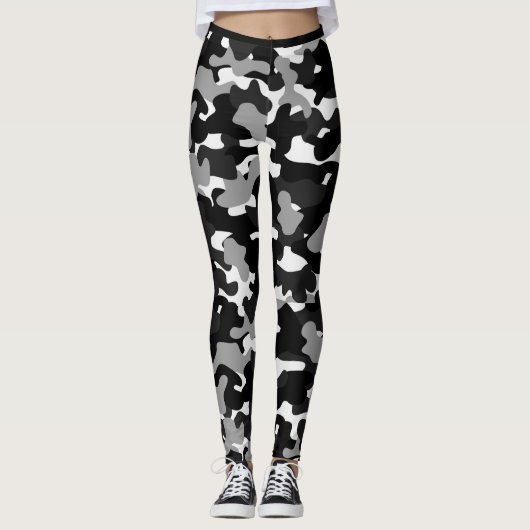 Tarnschwarz Leggings (Vorderseite)
